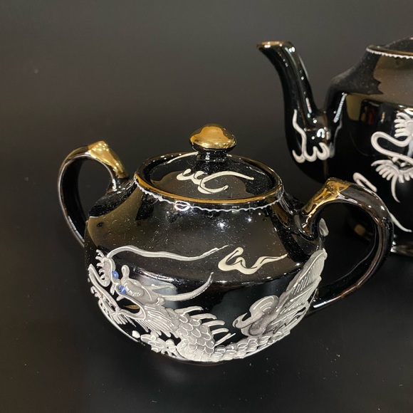 Vintage Japanese tea set of three - Picture 3 of 14